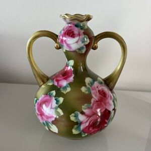 Japanese Nippon Hand Painted Antique Vase